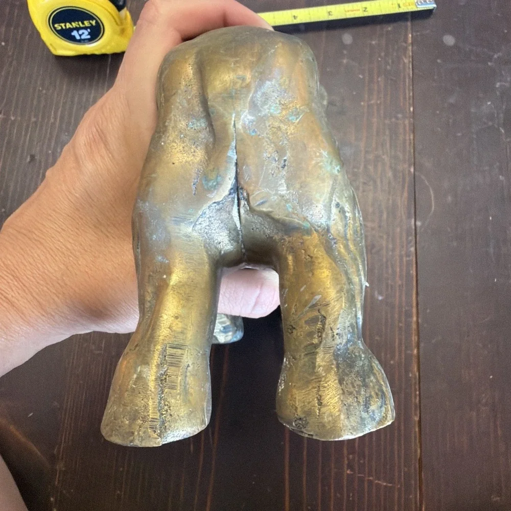 Brass Dog Statue